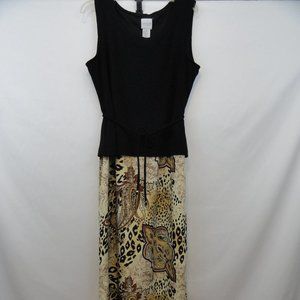 Carolina Colours Long Sleeveless Dress Size 10